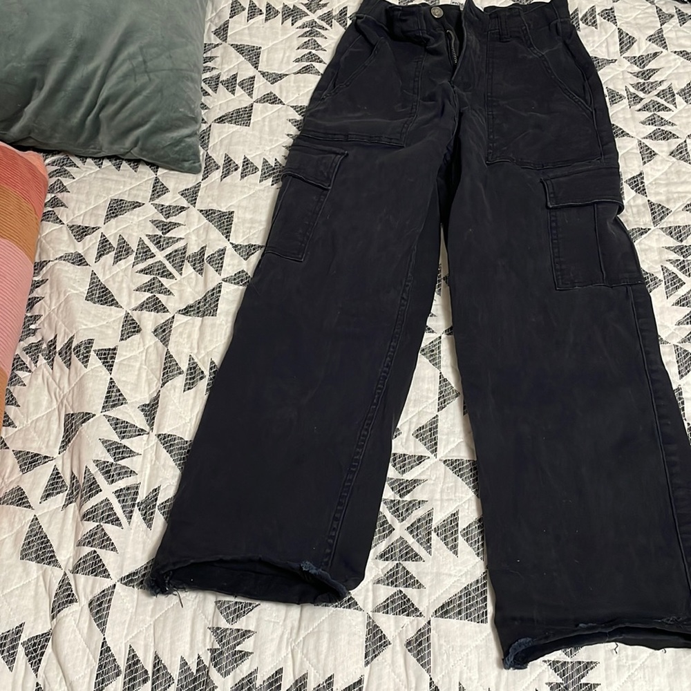 Hollister black cargo pants